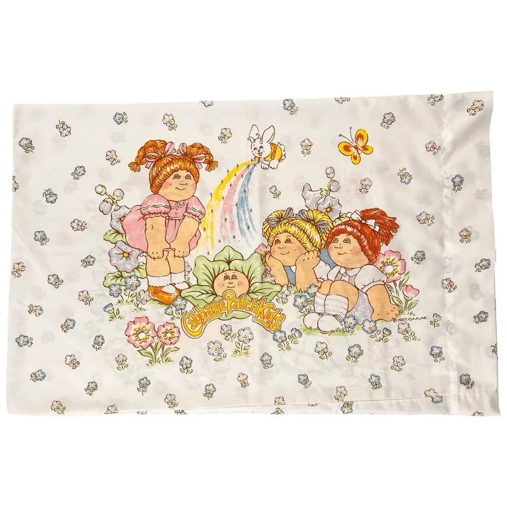 VTG 1983 Cabbage Patch Kids Standard Pillowcase 80s